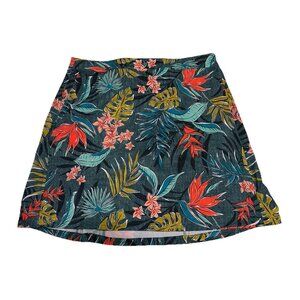 RIP SKIRT Hawaii sz Lg Ocean Wrap Swim Cover Skirt tropical  Floral  Pockets